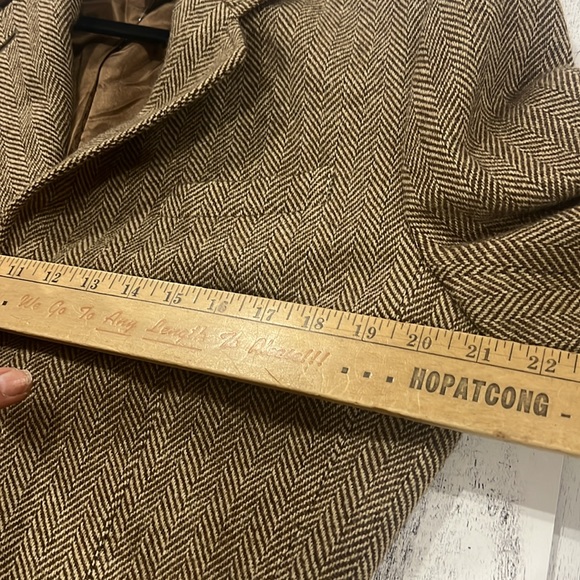 Polo Ralph Lauren Wool Equestrian Riding Jacket Elbow Patch Herringbone Blazer - Picture 6 of 9